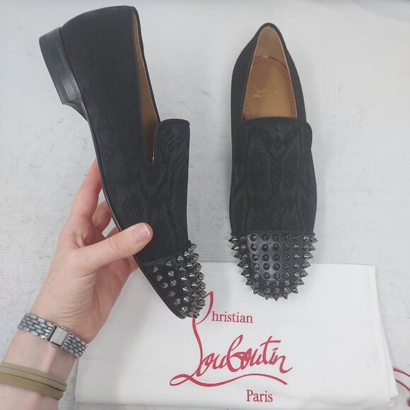 Christian Louboutin Black Spooky Spike Stud Men Loafer main image 5